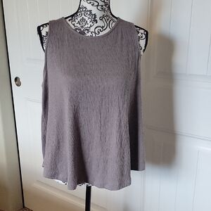 Elegant Gray Sleeveless Top
